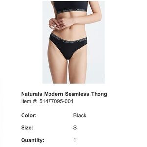 Calvin Klein Seamless Thong